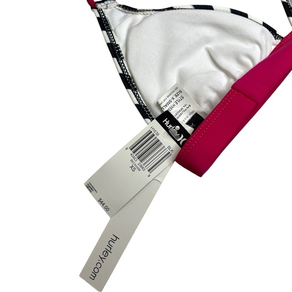 NWT Hurley Striped Bikini Halter Top Size XS - Picture 4 of 4